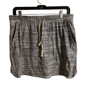 Loft Casual Gray Drawstring Stretch Skirt